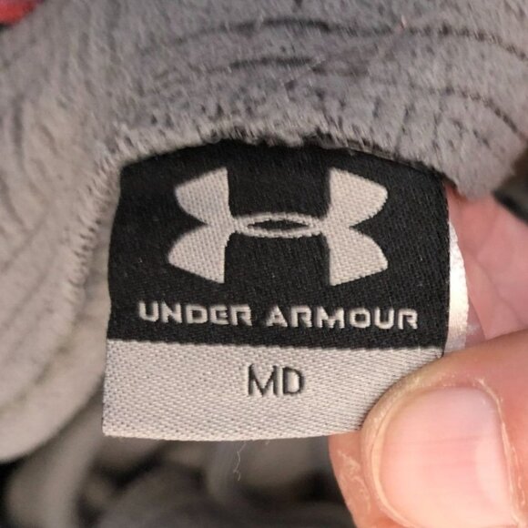 Under Armour Mens Sweatpants Medium Straight Ankle Zip Gray Fleece Activewear - Picture 7 of 15